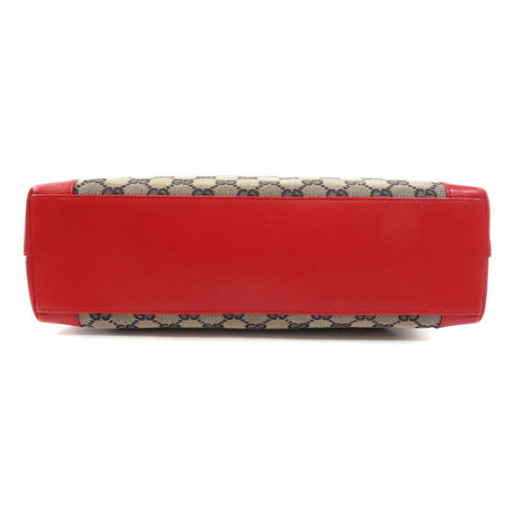 Gucci GG Tote Bag Canvas Leather - Picture 4 of 10